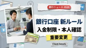 【2026年】銀行口座の新ルール：入金制限と本人確認の重要変更