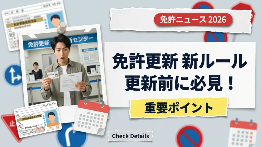 【必見】運転免許更新の新ルール：更新前に知るべき重要ポイント