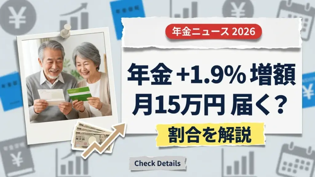 【年金が増額】4月から国民年金+1.9％・厚生年金+2.0％に！「月15万円（年180万円）」に届く割合は何パーセント？
